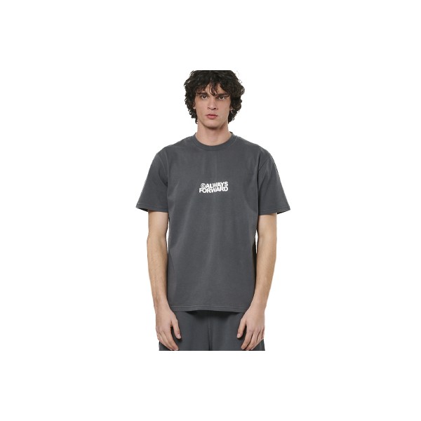 Body Action Natural Dye T-Shirt Ανδρικό (053522 CHARCOAL GREY-03F)