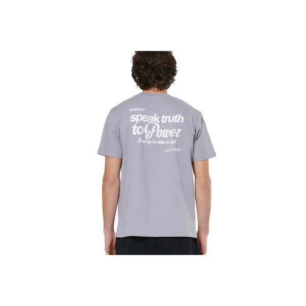 Body Action Cotton Jersey T-Shirt Ανδρικό (053525 LILAC GREY-03)