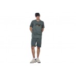 Body Action Logo T-Shirt Ανδρικό (053616 BALSAM GREEN-07A)