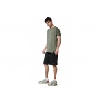 Body Action Workout T-Shirt Ανδρικό (053620 KHAKI GREEN-07E)
