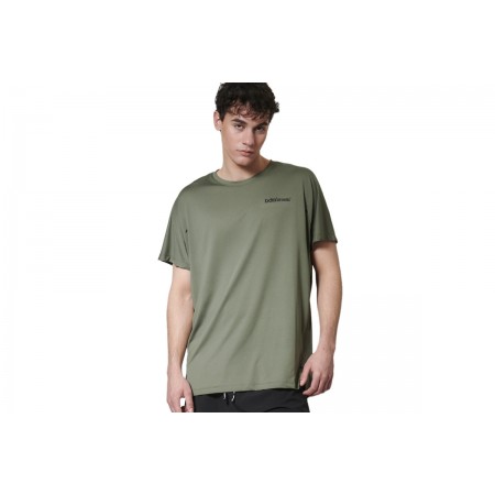 Body Action Workout Ανδρικό Κοντομάνικο T-Shirt Χακί