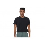 Body Action Slim Fit Stretch Jersey T-Shirt Ανδρικό (053625 BLACK-01)