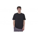 Body Action Regular Fit Pique T-Shirt Ανδρικό (053626 BLACK-01)