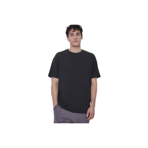 Body Action Regular Fit Pique T-Shirt Ανδρικό (053626 BLACK-01)