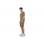 Body Action Regular Fit Pique T-Shirt Ανδρικό (053626 COVERT GREEN-07F)