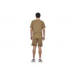 Body Action Regular Fit Pique T-Shirt Ανδρικό (053626 COVERT GREEN-07F)