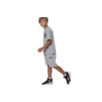 Body Action Graffiti Print T-Shirt (054605 ULTIMATE GREY-03)