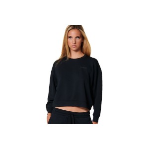 Body Action Modal Cropped Μπλούζα Με Λαιμόκοψη Γυναικεία (061527 BLACK-01)