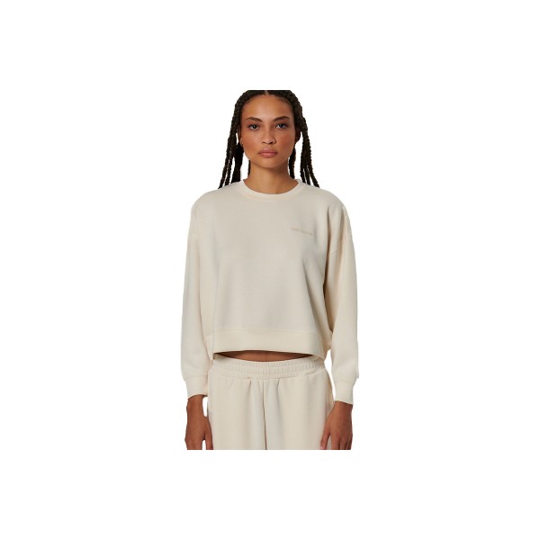 Body Action Womens Modal Crop Sweatshirt (061527 SALT ECRU-05)