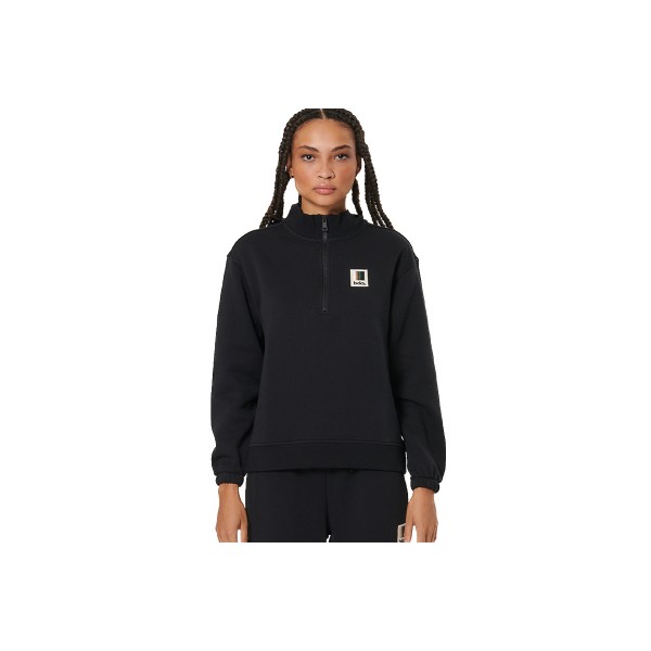 Body Action Half-Zip Μπλούζα Με Φερμουάρ Γυναικεία (061528 BLACK-01)