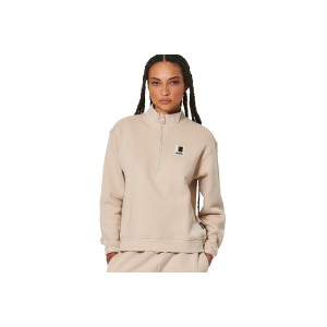 Body Action Half-Zip Μπλούζα Με Φερμουάρ Γυναικεία (061528 MOONBEAM GREY-05)