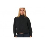 Body Action Womens Oversize Boucle-Fleece Half-Zip (061529 BLACK-01)