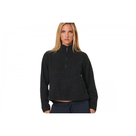 Body Action Womens Oversize Boucle-Fleece Half-Zip 