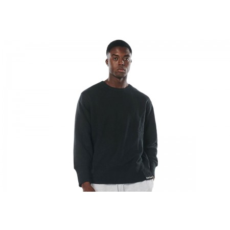 Body Action Men Oversized Crew Sweatshirt Μπλούζα Με Λαιμόκοψη Ανδρική 