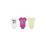 Nike Bodysuits 3 Pack Κορμάκι 3-Τεμάχια (06K555 001)