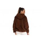 Body Action Women Oversized Full Zip Sherpa Hoodie Ζακέτα Με Κουκούλα (071228 D.BROWN-06B)