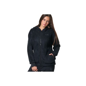Body Action Oversized Ζακέτα Sherpa Γυναικεία (071430 BLACK-01)