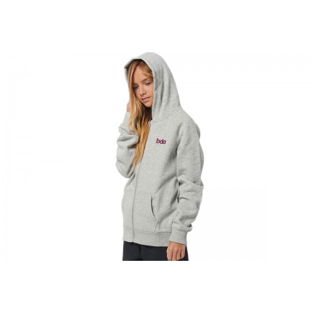 Body Action Girls Basic Zip Hoodie Ζακέτα Με Κουκούλα 