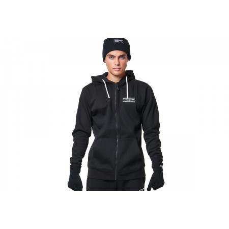 Body Action Full Zip Function Ανδρική Ζακέτα Με Κουκούλα Μαύρη