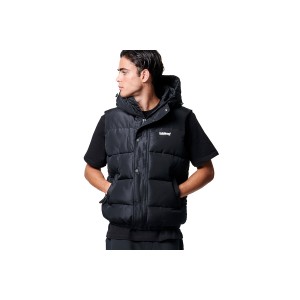 Body Action Puffer Hooded Μπουφάν Αμάνικο Ανδρικό (073425 BLACK-01)