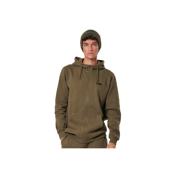 Body Action Ζακέτα Βαμβακερή Ανδρική (073520 OLIVE GREY-07E)