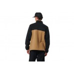 Body Action Polar Ανδρική Ζακέτα Fleece Καφέ, Μαύρη
