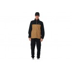 Body Action Polar Ανδρική Ζακέτα Fleece Καφέ, Μαύρη