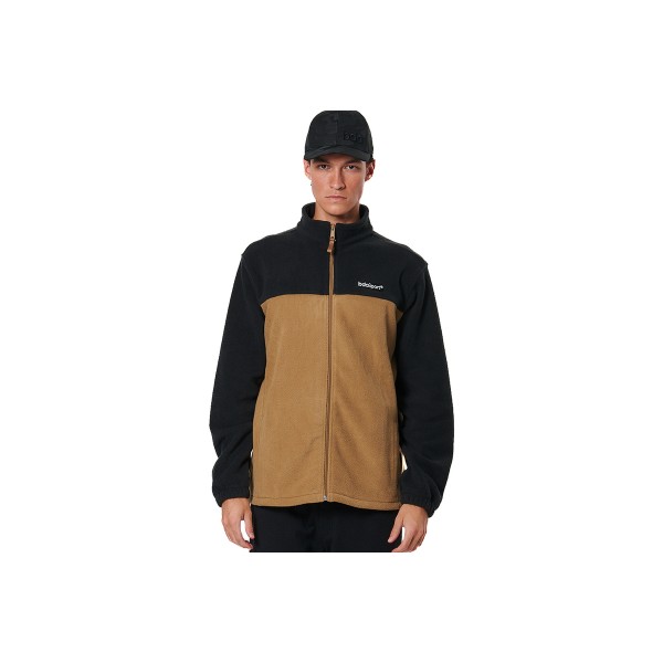 Body Action Polar Ζακέτα Fleece Ανδρική (073527 BLACK-MOCHA GREY-06)