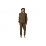 Body Action Men S Zip-Up Hoodie (073530 OLIVE GREY-07E)
