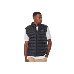 Body Action Καπιτονέ Μπουφάν Αμάνικο Ανδρικό (073534 BLACK-01)