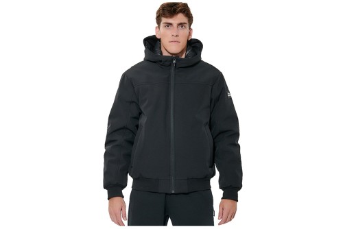 Body Action Hooded Μπουφάν Bomber Ανδρικό (073623 BLACK-01)