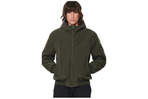 Body Action Hooded Μπουφάν Bomber Ανδρικό (073623 KHAKI GREEN-07E)