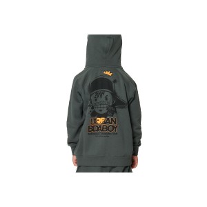 Body Action Hooded Ζακέτα Βαμβακερή (074506 BALSAM GREEN-07A)