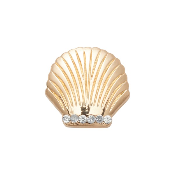 Crocs Jibbitz Gold Seashell Καρφίτσες - Pins Για Crocs (10008245)