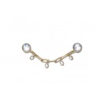 Crocs Jibbitz Delicate Gold And Gem Chain Καρφίτσες - Pins Για Cro (10015194)