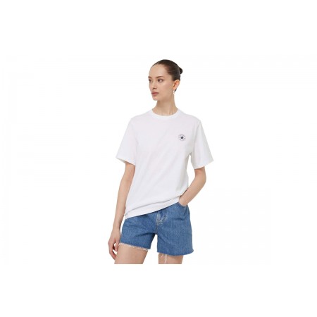 Converse Go To Mini Patch Γυναικείο Κοντομάνικο T-Shirt Μπεζ