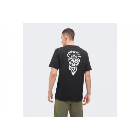 Converse Spray Paint Ανδρικό Κοντομάνικο T-Shirt Μαύρο