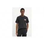 Converse Retro Slogan Ανδρικό Κοντομάνικο T-Shirt Μαύρο