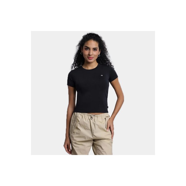 Converse Cropped T-Shirt Γυναικείο (10027252-A02)