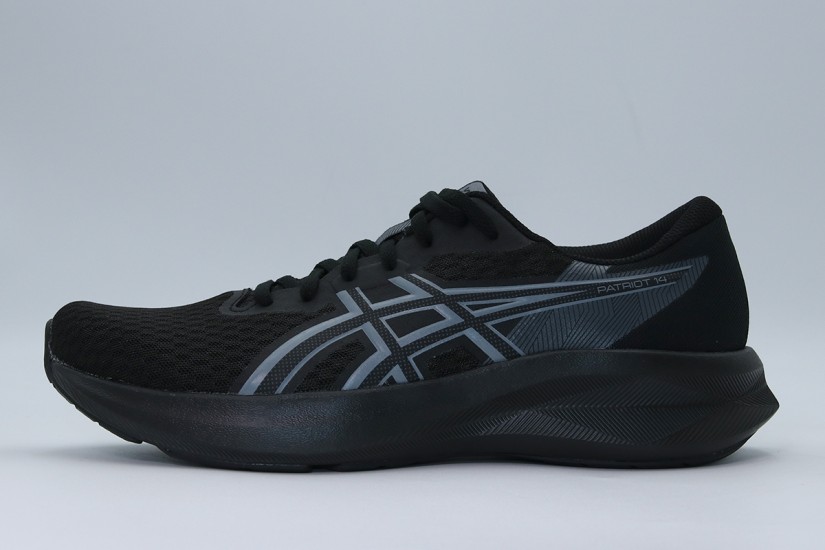 ASICS Patriot 14 Ανδρικά Αθλητικά Παπούτσια για Τρέξιμο Μαύρα, Ανθρακί