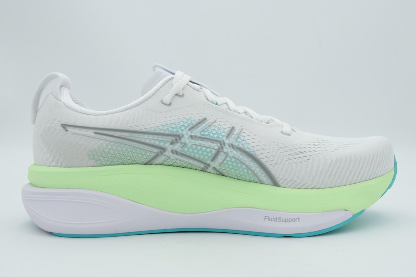 ASICS Gel-Kayano 33 Ανδρικά Αθλητικά Παπούτσια για Τρέξιμο Λευκά, Λαχανί, Τυρκουάζ