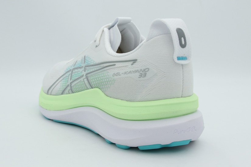 ASICS Gel-Kayano 33 Ανδρικά Αθλητικά Παπούτσια για Τρέξιμο Λευκά, Λαχανί, Τυρκουάζ