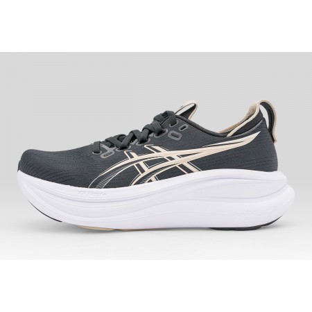 ASICS Gel-Nimbus 28 Αθλητικά Παπούτσια για Τρέξιμο Μαύρα, Μπεζ, Λευκά
