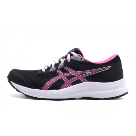 Asics Contend 8 Αθλητικά Παπούτσια Για Τρέξιμο Μαύρα, Ροζ
