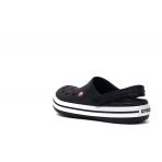 Crocs Crocband Ανδρικά Σαμπό Μαύρα, Λευκά