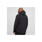 Jack Wolfskin Taubenberg 3 In 1 Ανδρικό Αδιάβροχο Μπουφάν Μαύρο