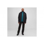 Jack Wolfskin Taubenberg 3 In 1 Ανδρικό Αδιάβροχο Μπουφάν Μαύρο