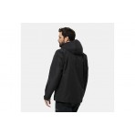 Jack Wolfskin Taubenberg 3In1 Ανδρικό Αντιανεμικό Μπουφάν Μαύρο