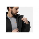 Jack Wolfskin Taubenberg 3In1 Ανδρικό Αντιανεμικό Μπουφάν Μαύρο