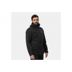 Jack Wolfskin Taubenberg 3In1 Ανδρικό Αντιανεμικό Μπουφάν Μαύρο
